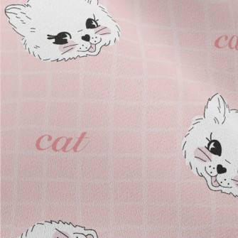 White And Soft Cat Chiffon