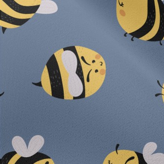 Round Cute Bee Chiffon