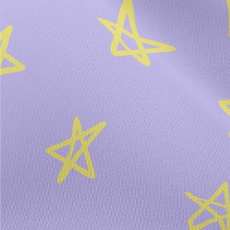 Hand Drawn Simple Stars Chiffon
