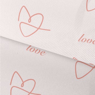 Simple Lines Love Heart Waterproof Oxford