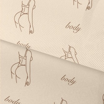Simple Lines Sexy Woman Waterproof Oxford
