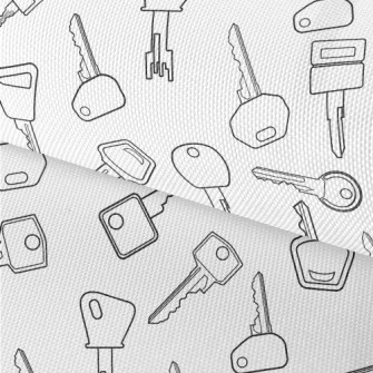 Simple Lines Various Keys Waterproof Oxford