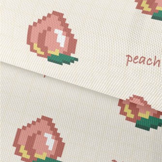 Pixel Style Peach Waterproof Oxford