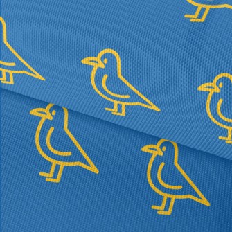 Simple Yellow Line Bird Waterproof Oxford