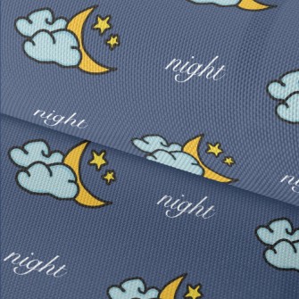 Beautiful Moon Clouds Waterproof Oxford