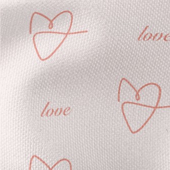 Simple Lines Love Heart Waterproof Canvas