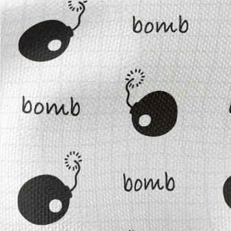 Black Terrorist Bomb Waterproof Canvas