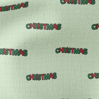Bold Christmas English Waterproof Canvas