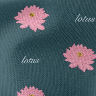 Hand Drawn Beautiful Lotus Waterproof Canvas