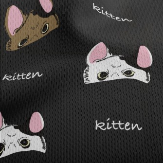 Colorful Eyed Cat Athletic Mesh Flat Back