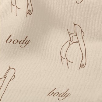 Simple Lines Sexy Woman Terry