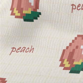 Pixel Style Peach Terry