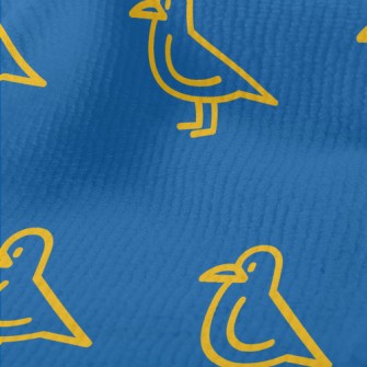 Simple Yellow Line Bird Terry