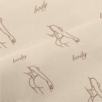 Simple Lines Sexy Woman Performance Linen