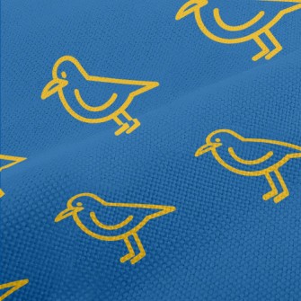 Simple Yellow Line Bird Performance Linen