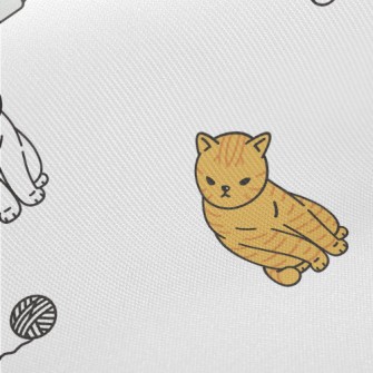 Cute Cat With Tilted Head Twill