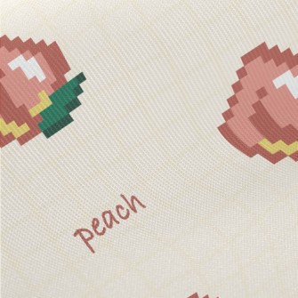 Pixel Style Peach Twill