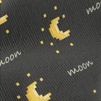 Pixel Style Moon And Stars Standard Corduroy