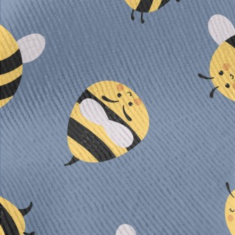 Round Cute Bee Standard Corduroy