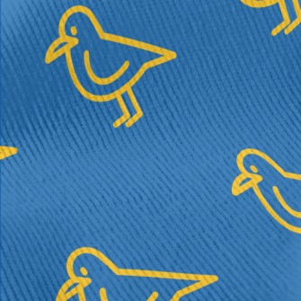 Simple Yellow Line Bird Standard Corduroy