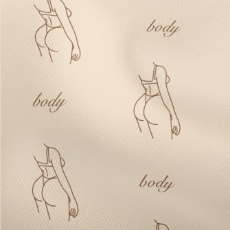 Simple Lines Sexy Woman Dobby