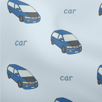 Blue Travel Car Dobby