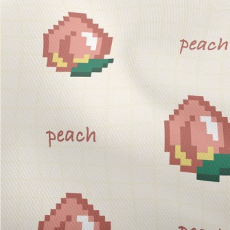 Pixel Style Peach Dobby