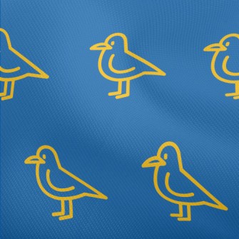 Simple Yellow Line Bird Dobby