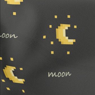 Pixel Style Moon And Stars Stretch Ponte