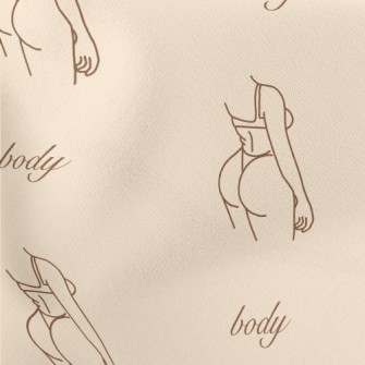 Simple Lines Sexy Woman Stretch Ponte