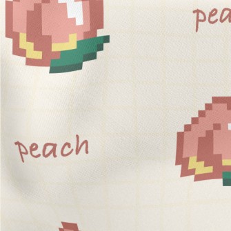 Pixel Style Peach Stretch Ponte