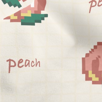Pixel Style Peach Micro Fleece