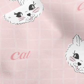 White And Soft Cat Micro Fleece