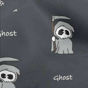 Cute And Adorable Grim Reaper Micro Fleece