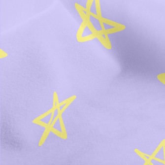 Hand Drawn Simple Stars Micro Fleece