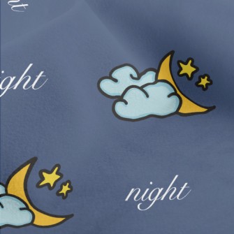 Beautiful Moon Clouds Micro Fleece