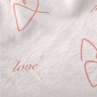 Simple Lines Love Heart Minky