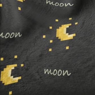 Pixel Style Moon And Stars Minky