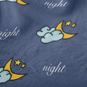 Beautiful Moon Clouds Minky