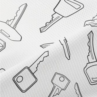 Simple Lines Various Keys Piqué