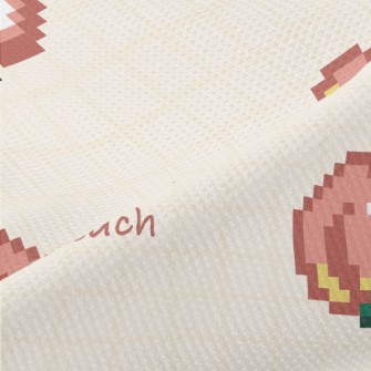 Pixel Style Peach Piqué
