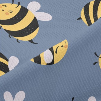 Round Cute Bee Piqué
