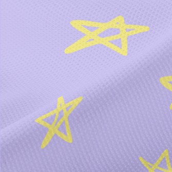 Hand Drawn Simple Stars Piqué