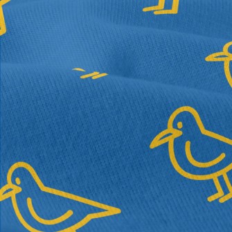 Simple Yellow Line Bird Modern Jersey