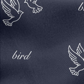 A Simple Pair Of Pigeons Jersey Backed Fleece