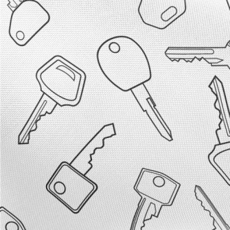 Simple Lines Various Keys Pongee