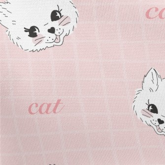 White And Soft Cat Pongee