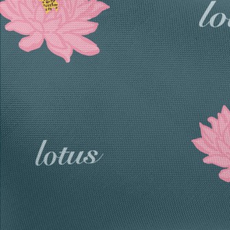 Hand Drawn Beautiful Lotus Pongee