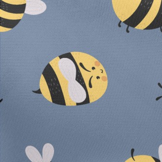 Round Cute Bee Pongee