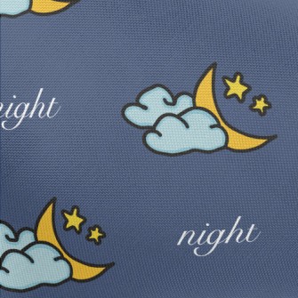 Beautiful Moon Clouds Pongee